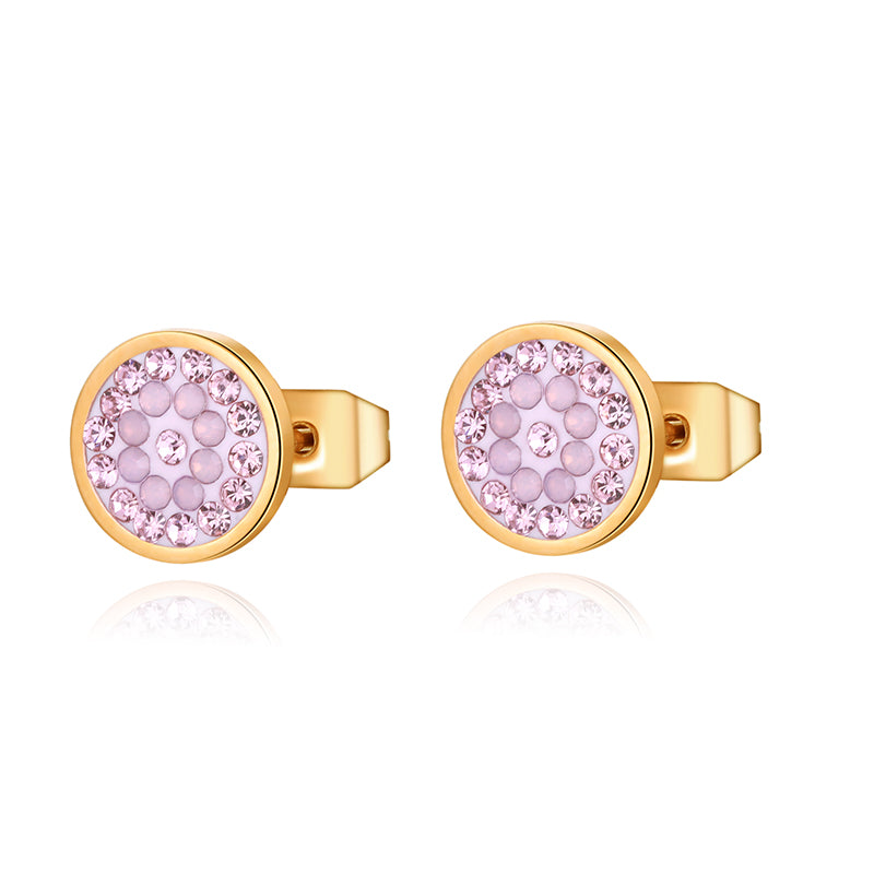 Ohrstecker Bling Bling (rose) aus Edelstahl