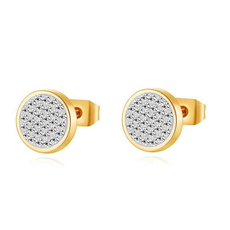 Ohrstecker Bling Bling (weiss) aus Edelstahl