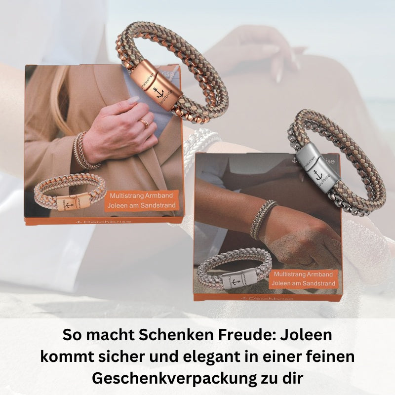 Armband Joleen am Sandstrand (Multistrang) Stahl-Tau & Segeltau