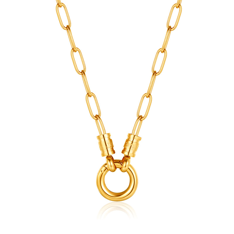 Charms Kette Beach (mit Rund-Karabiner) aus Edelstahl (Click-it)
