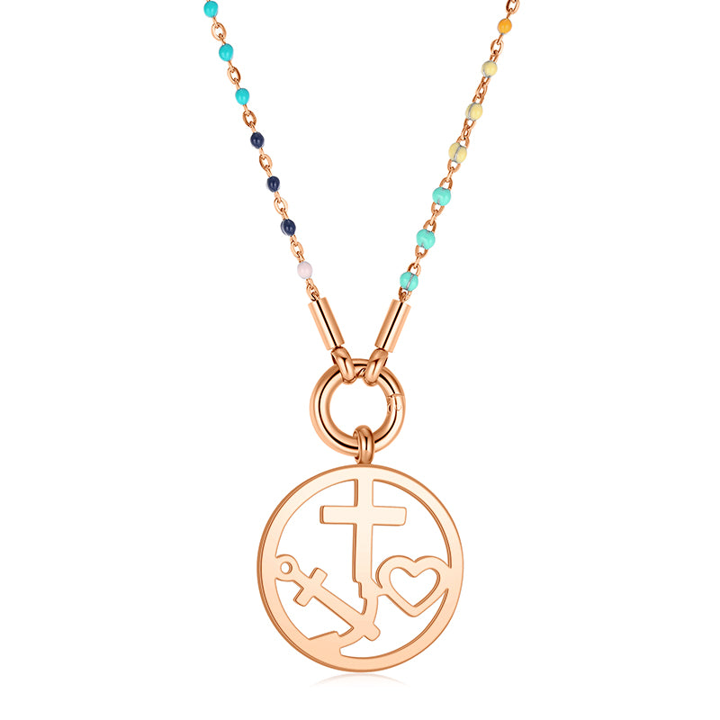 Kettenanhänger Glaube Liebe Hoffnung aus Edelstahl