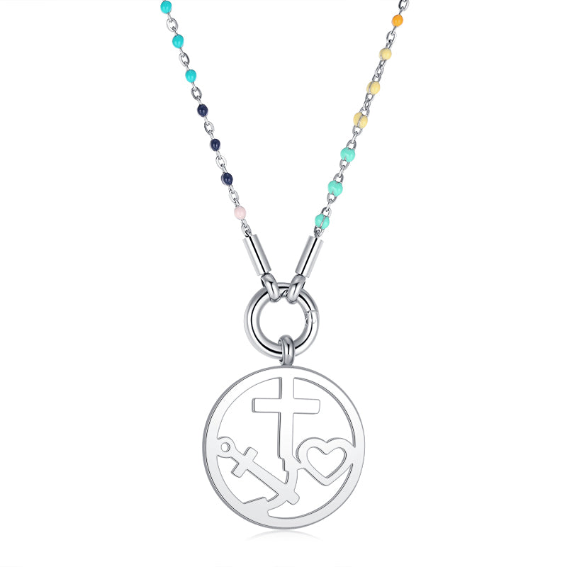 Kettenanhänger Glaube Liebe Hoffnung aus Edelstahl