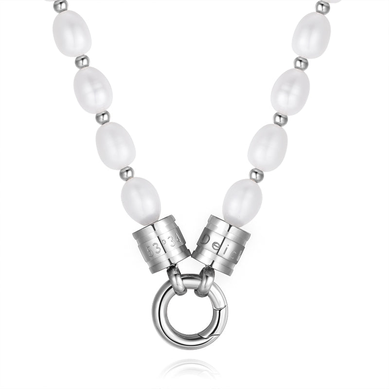 Perlenkette (mit Rund-Karabiner aus Edelstahl)