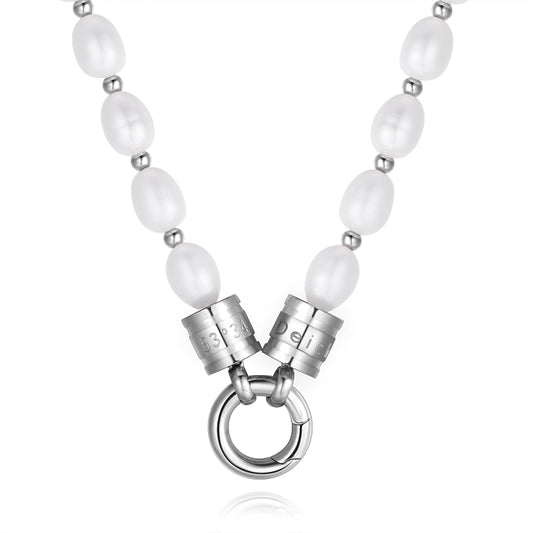 Perlenkette (mit Rund-Karabiner aus Edelstahl)