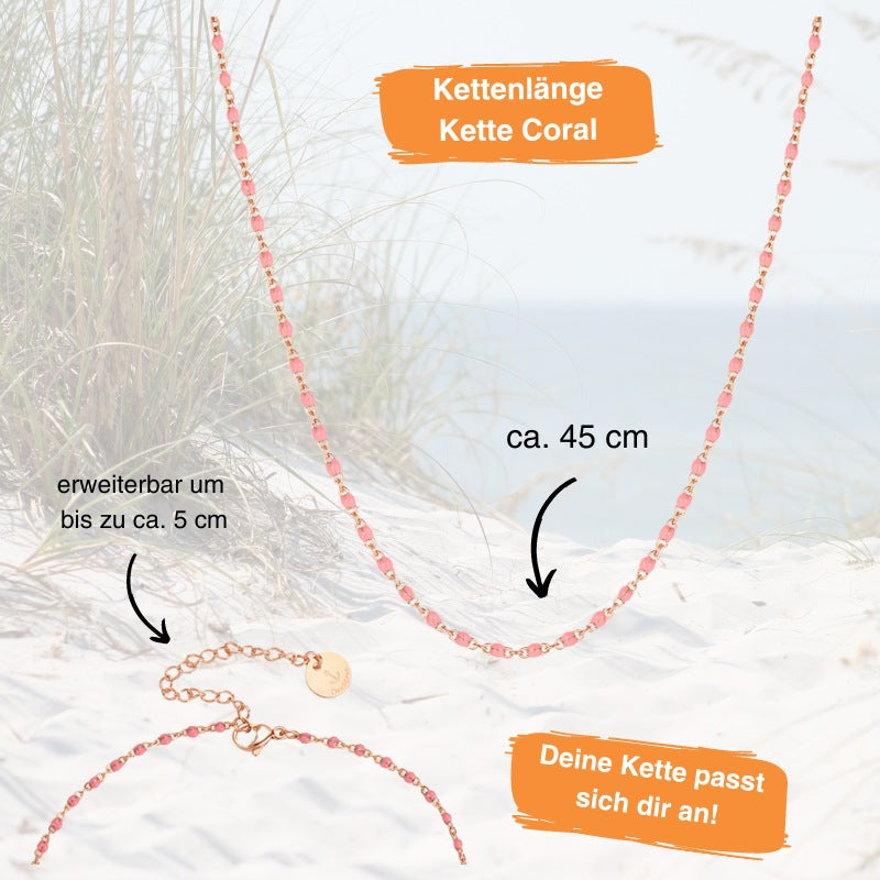 Kette aus Edelstahl Coral