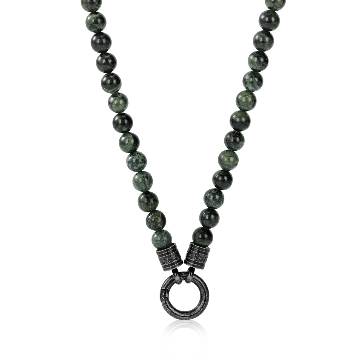 Kette Meerbrise 6mm aus Kambaba Jasper (Rund-Karabiner)