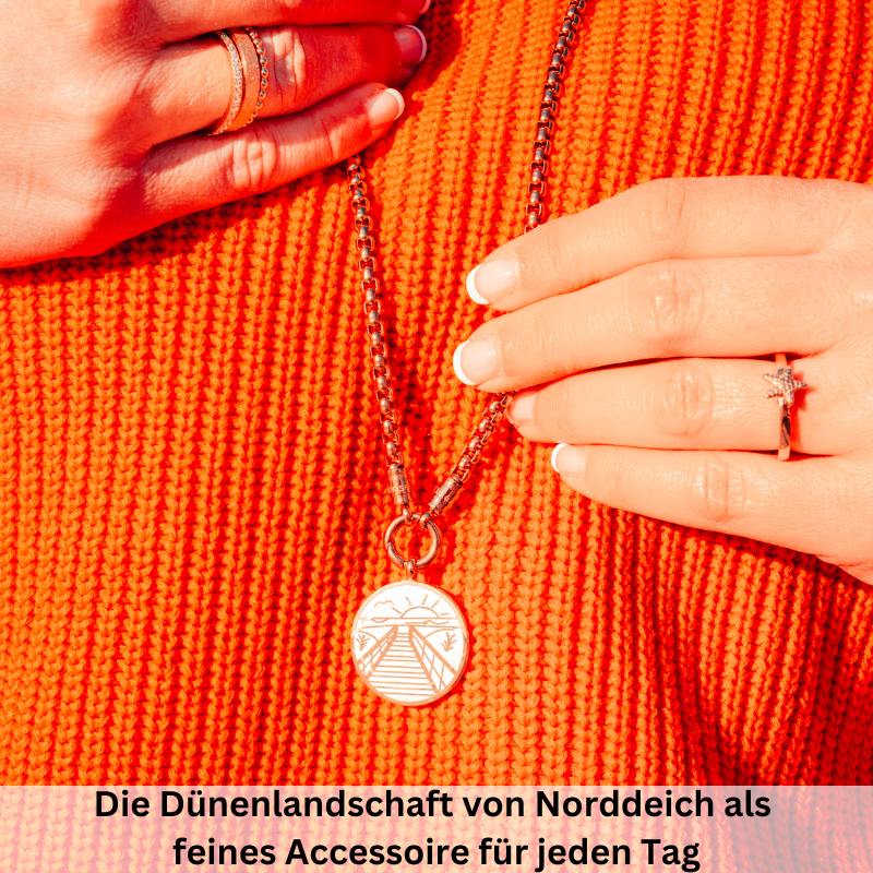 Kette mit Anhänger Strandglück am Norddeich