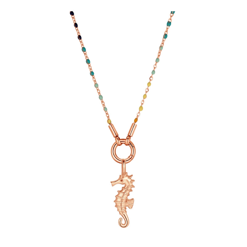 Kette mit Anhänger Boho Seepferdchen