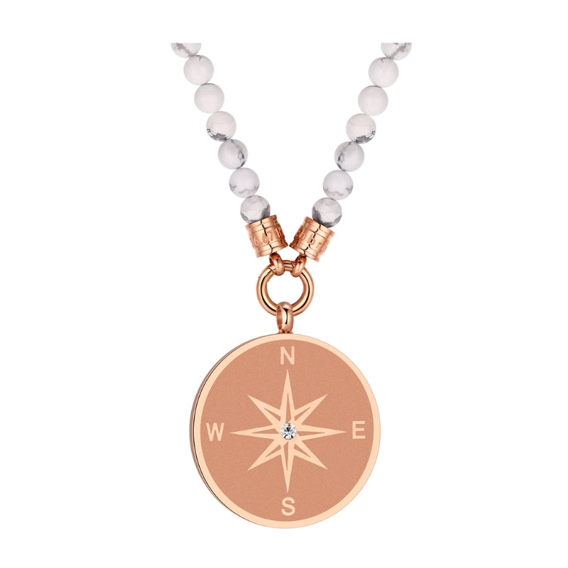 Dünentraum (Kette mit Anhänger und Armband aus White Turquoise)