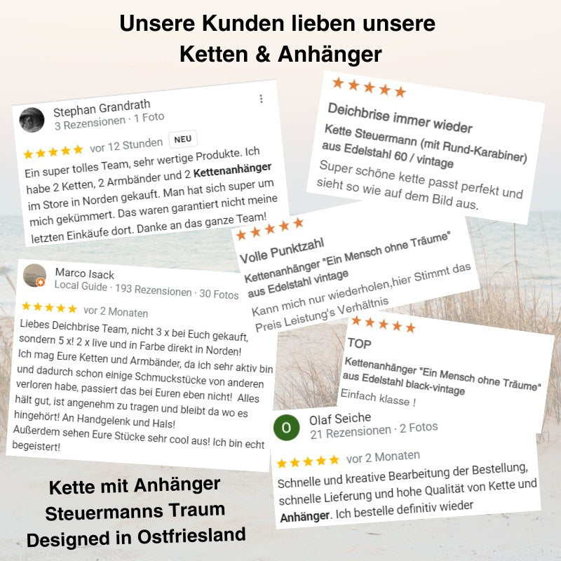 Kette mit Anhänger Steuermanns Traum