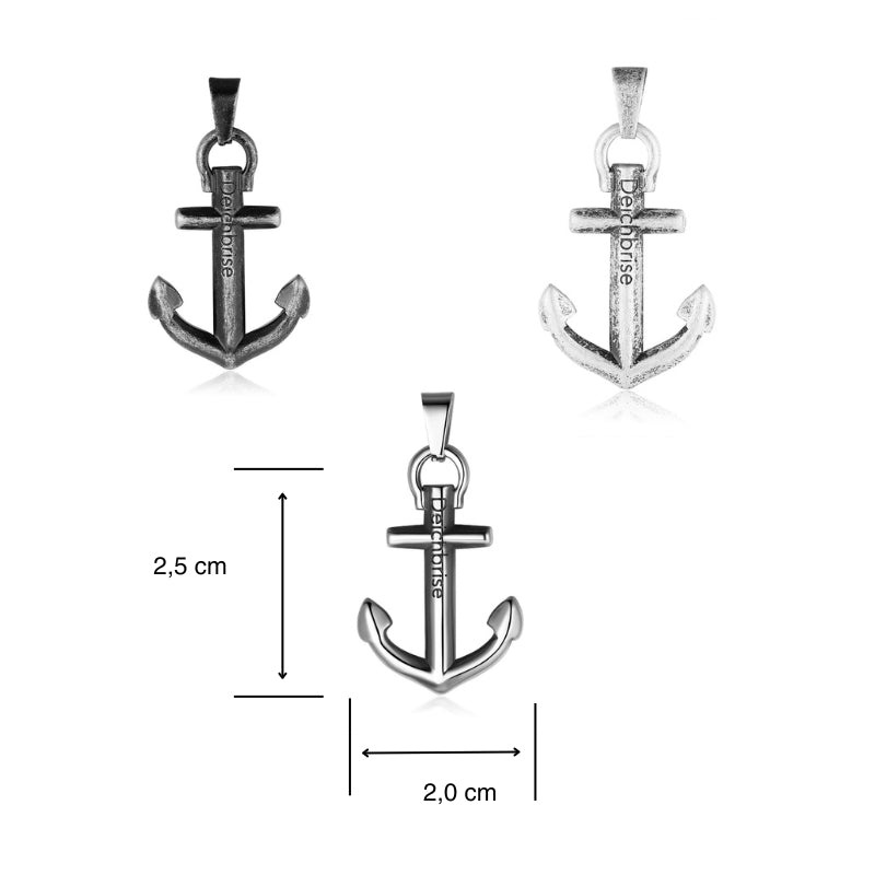 Kettenanhänger Anker aus Edelstahl