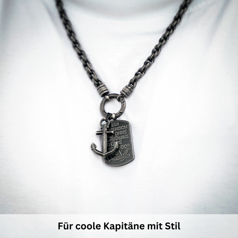 Kettenanhänger Anker aus Edelstahl