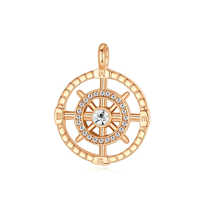 Kettenanhänger Ebbe aus Edelstahl mit Steinen (Küstengirl)