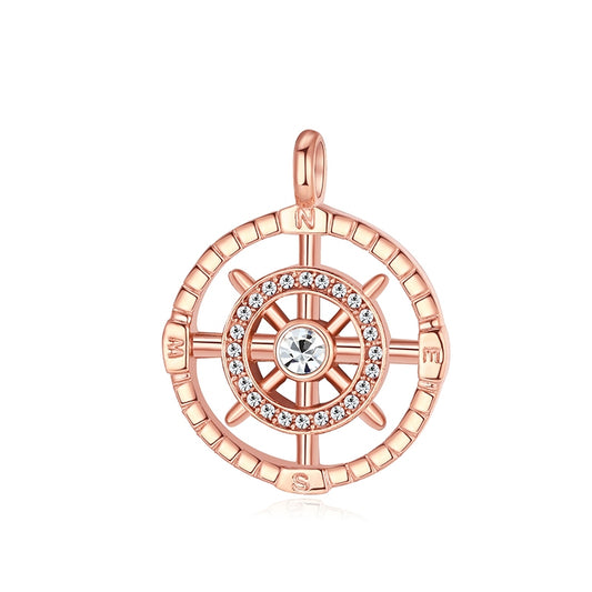 Kettenanhänger Ebbe aus Edelstahl mit Steinen (Küstengirl)