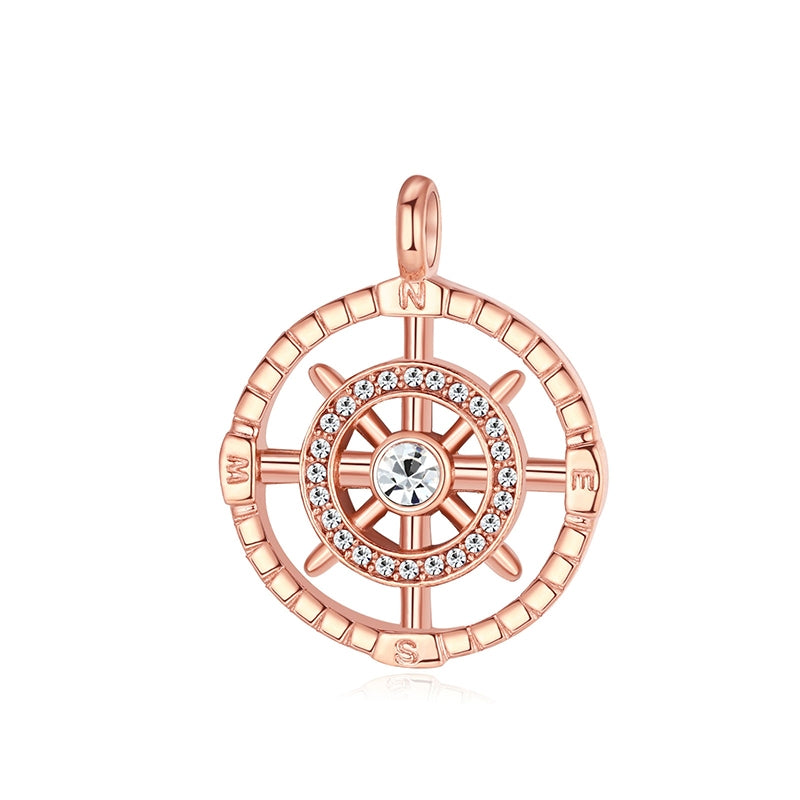 Kettenanhänger Ebbe aus Edelstahl mit Steinen (Küstengirl)