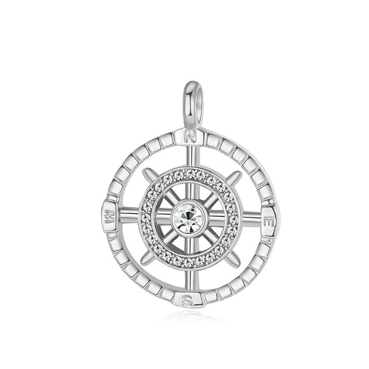 Kettenanhänger Ebbe aus Edelstahl mit Steinen (Küstengirl)