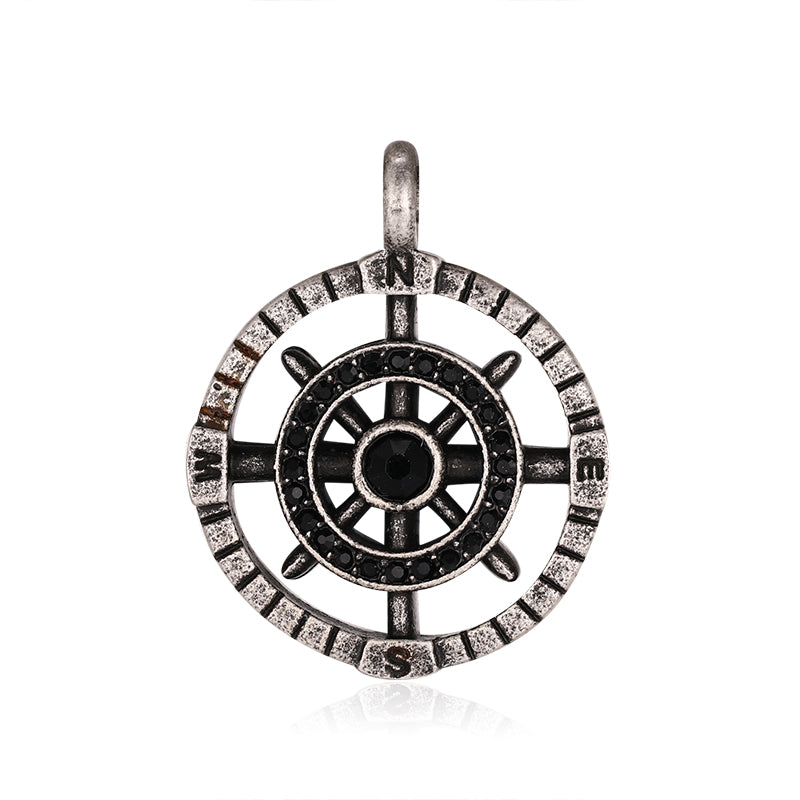 Kettenanhänger Flut aus Edelstahl mit Steinen (Kapitän rockt)