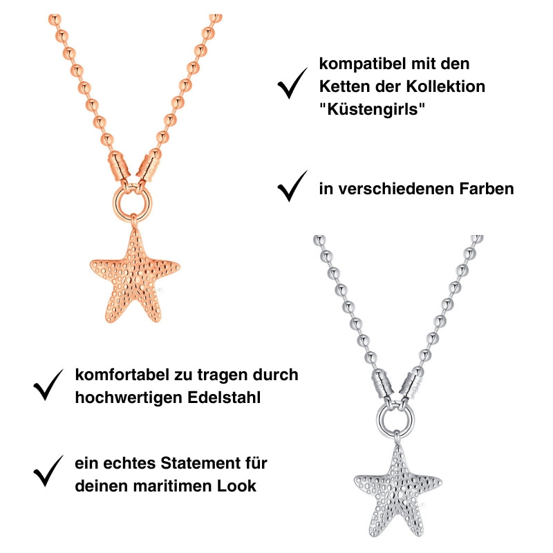 Kettenanhänger Seestern aus Edelstahl