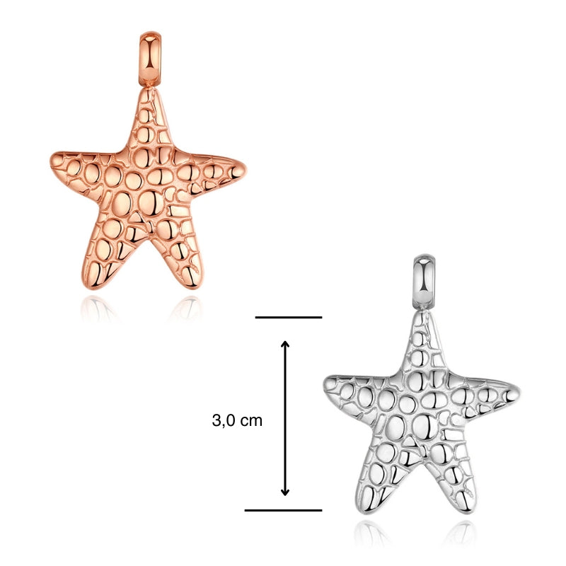 Kettenanhänger Seestern (groß) aus Edelstahl