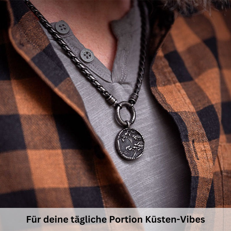 Kettenanhänger Wellenritt (beidseitig Tragbar) aus Edelstahl