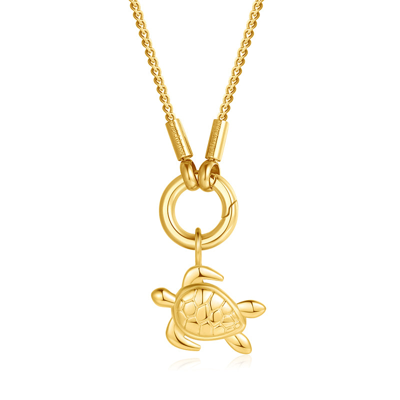 Kettenanhänger Schildkröte aus Edelstahl