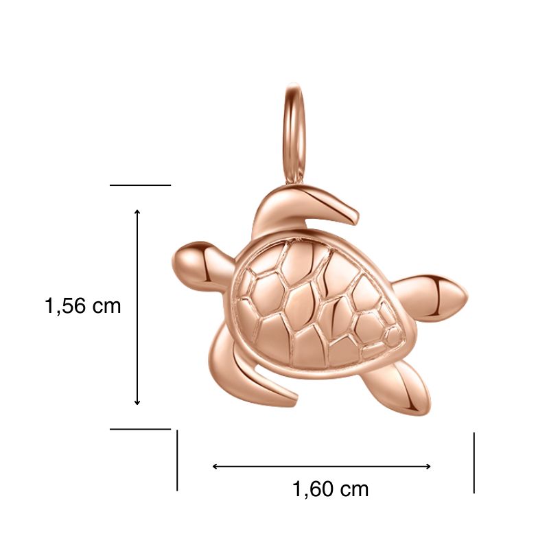 Kettenanhänger Schildkröte aus Edelstahl