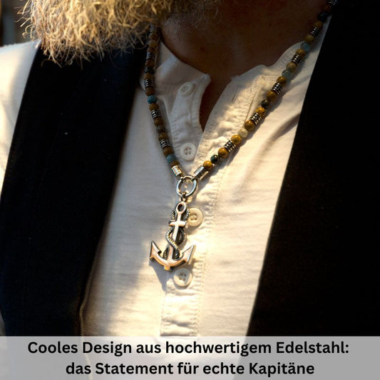 Kettenanhänger Seemannsknoten aus Edelstahl (Kapitän rockt)