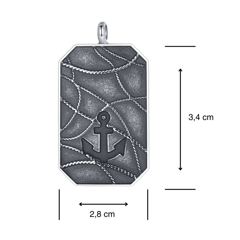 Kettenanhänger Wellenbrecher aus Edelstahl