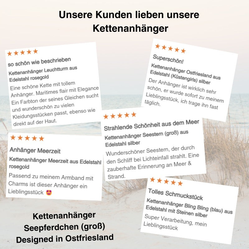 Kettenanhänger Seepferdchen aus Edelstahl