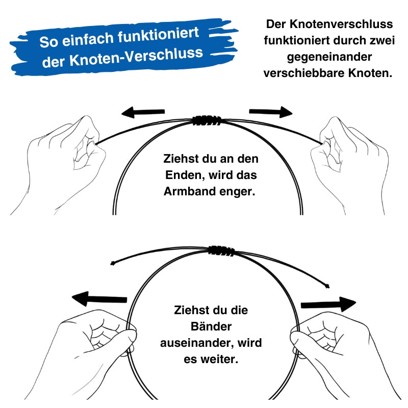 Freundschaftsarmbänder Anker (2 Stück) aus Wachs-Seil & Edelstahl