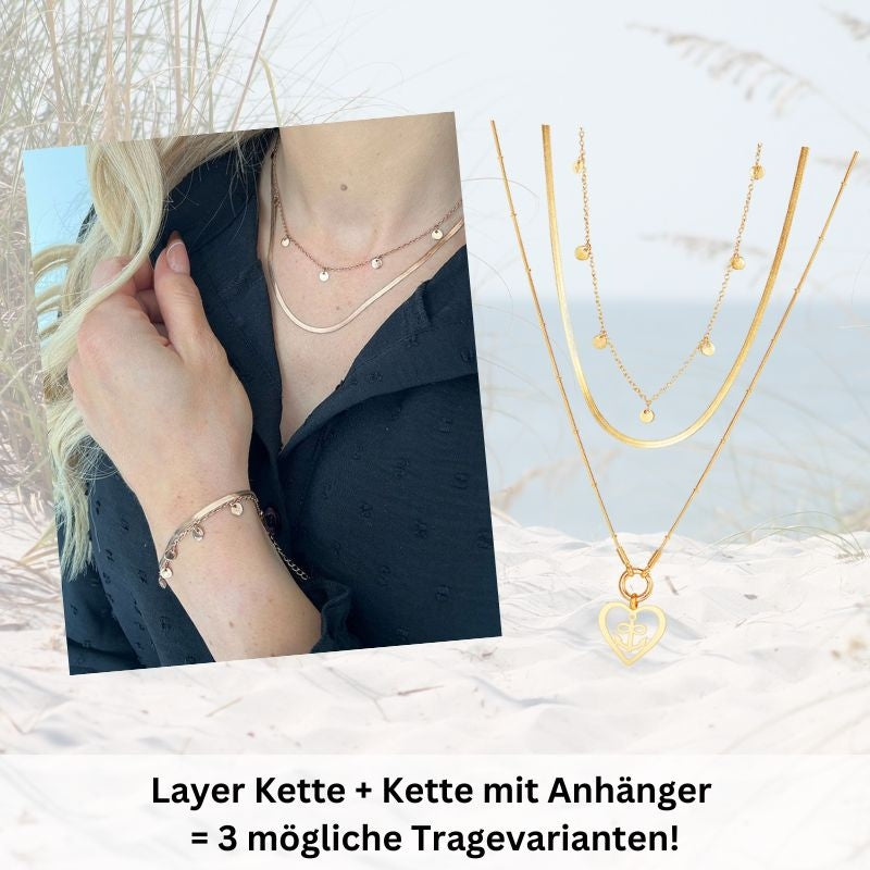 Küstengirls Schatzkiste - 8 exklusive Schmuckstücke + Reisebox