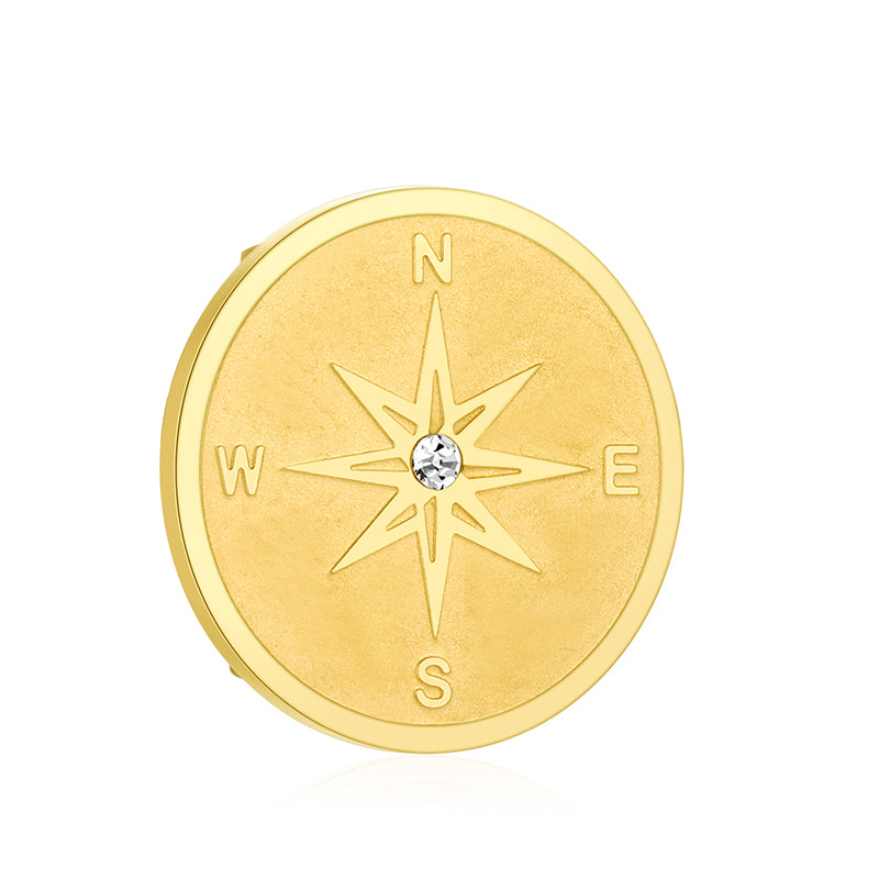 Charm Kompass mit Stein (Lüttje-Charming)