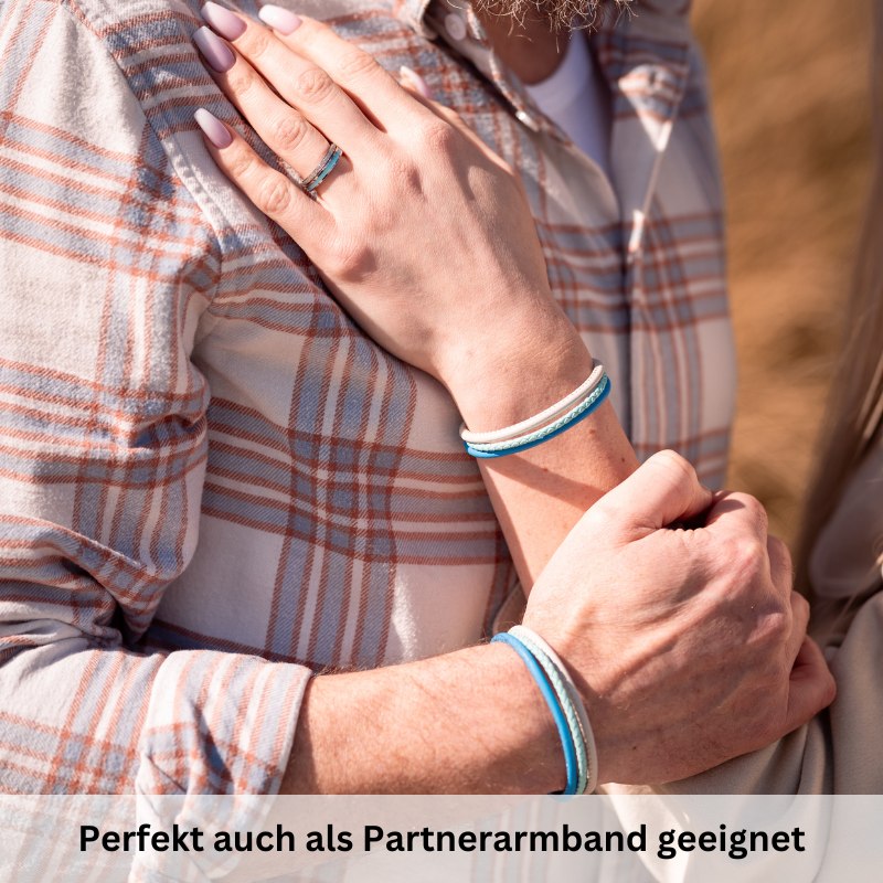 Leder-Armband Strand und Meer (Multistrang)