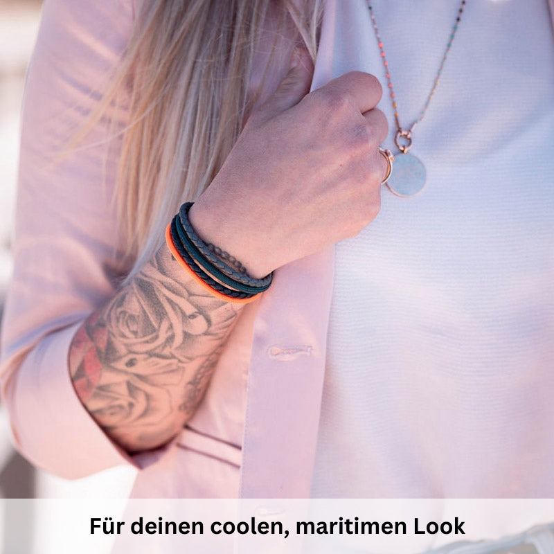 Leder & Segeltau Armband Summer Windsurfer (Multistrang)