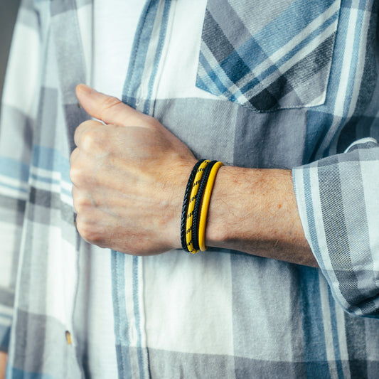 Leder & Segeltau Armband Leuchtsignal (Multistrang)