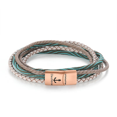 Leder & Segeltau Armband Doppeltes Schilfgras (doppelt) (Multistrang)