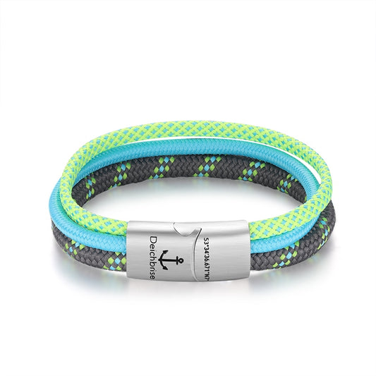 Segelseil-Segeltau Armband Leuchtkraft (Multistrang)