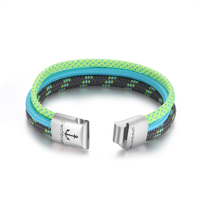 Segelseil-Segeltau Armband Leuchtkraft (Multistrang)