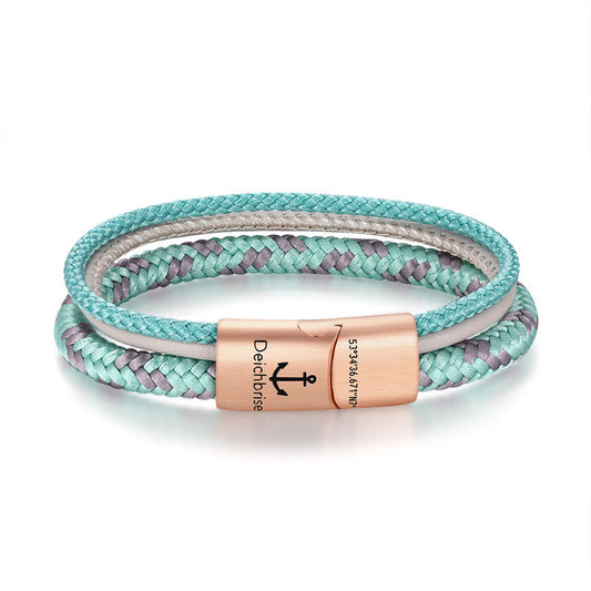 Leder & Segeltau Armband Sue (Multistrang)