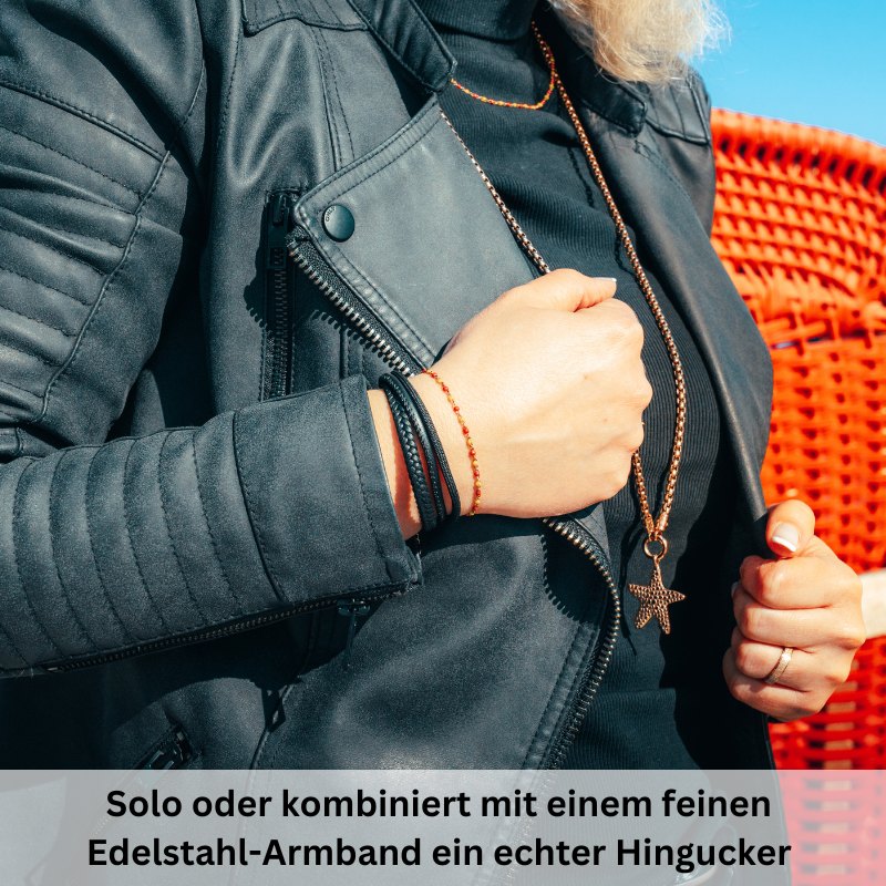 Leder & Segeltau Armband Small Rocky (Multistrang)