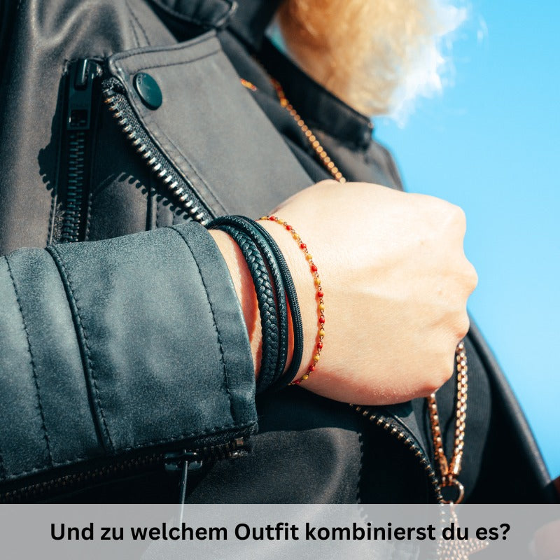 Leder & Segeltau Armband Small Rocky (Multistrang)