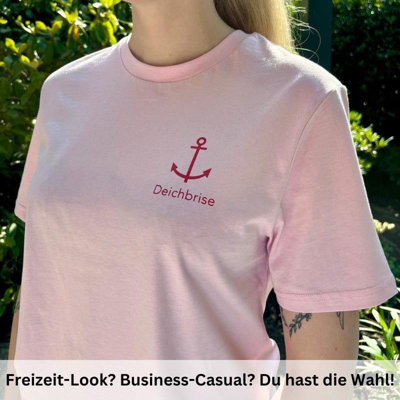 Unisex T-Shirt "Pellworm" (rosa) / "Amrum" (blau)