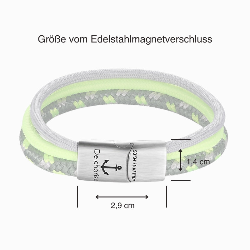 Segelseil-Segeltau Armband Schilfgras (Multistrang)