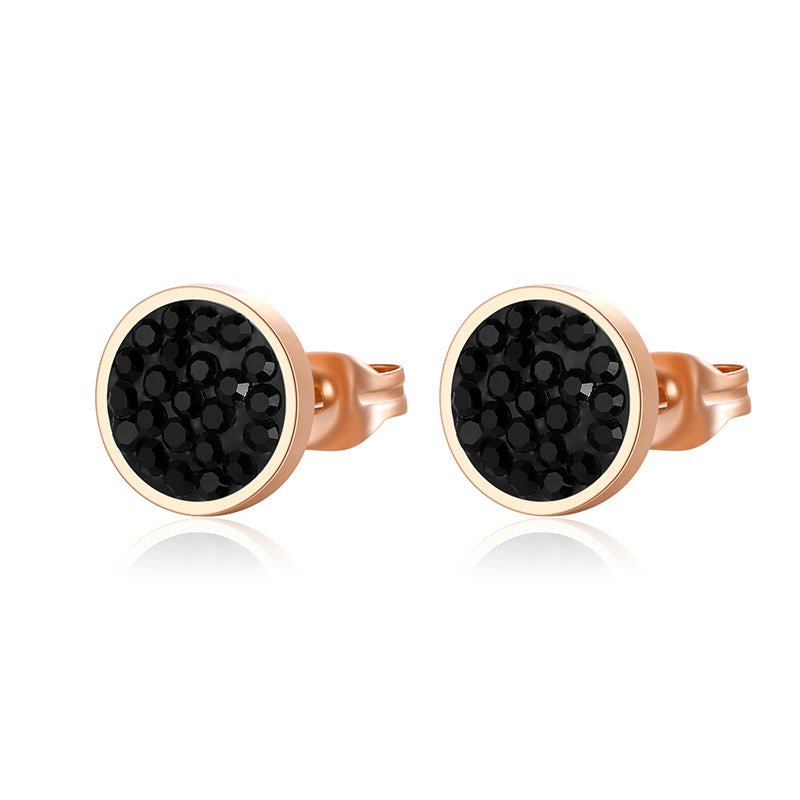 Ohrstecker Bling Bling (schwarz) aus Edelstahl