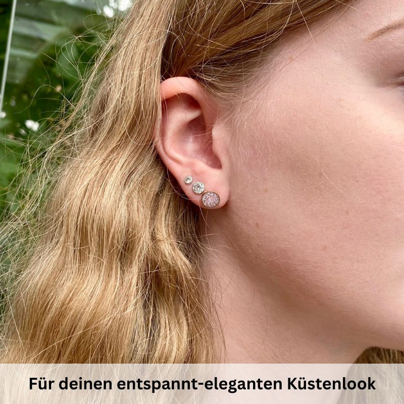 Ohrstecker Bling Bling (rose) aus Edelstahl