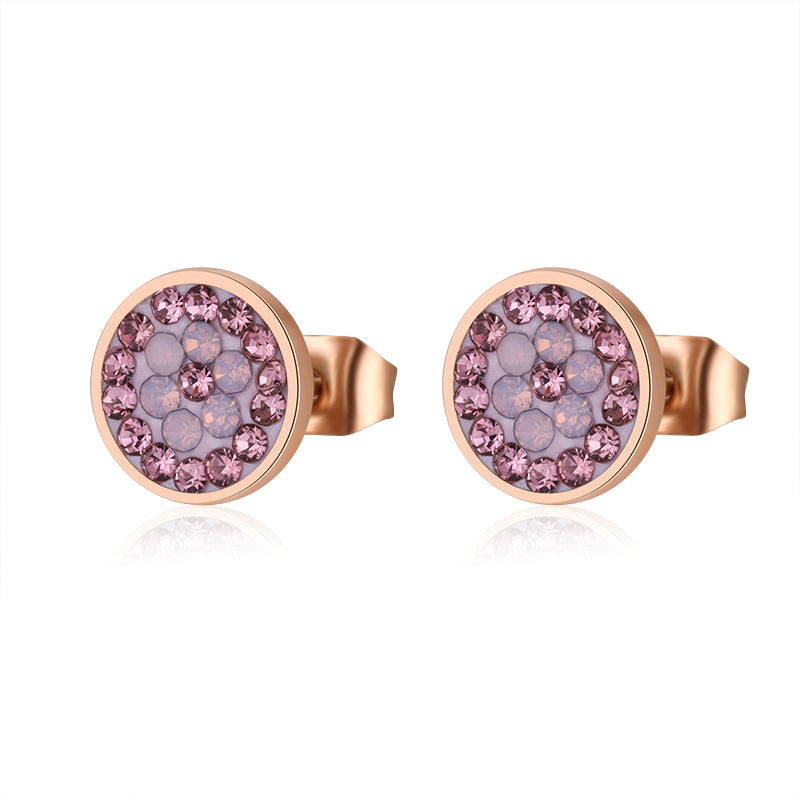 Ohrstecker Bling Bling (rose) aus Edelstahl