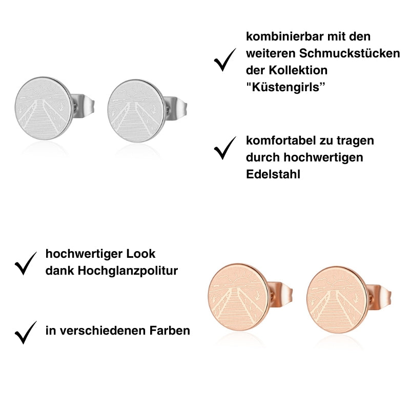 Ohrstecker Norddeich aus Edelstahl