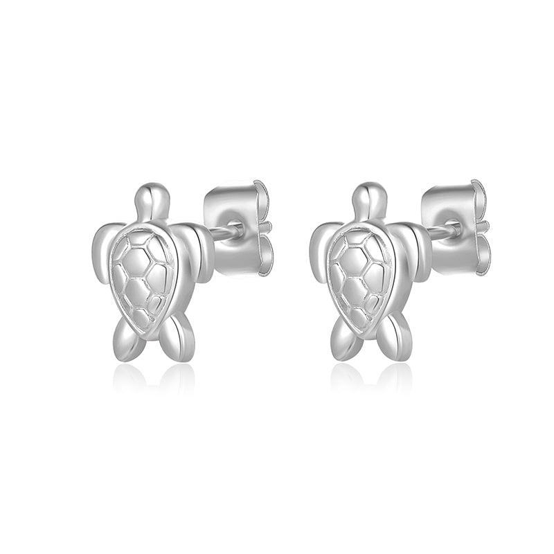 Ohrstecker Schildkröte aus Edelstahl