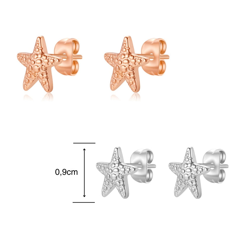 Ohrstecker Seestern aus Edelstahl