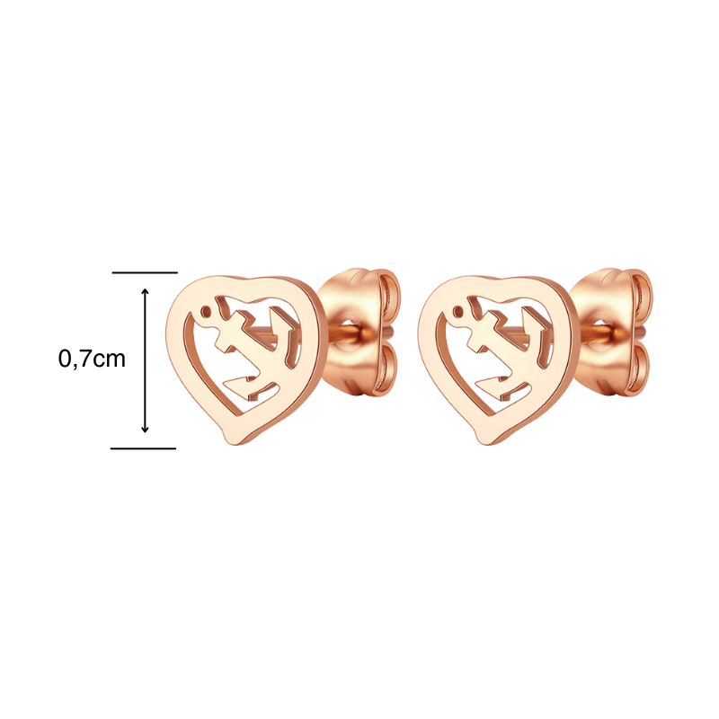 Ohrstecker Ankerliebe aus Edelstahl